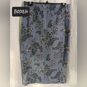 BODEN Floral pencil skirt womens size 8 👀 SEE DECRIPTION